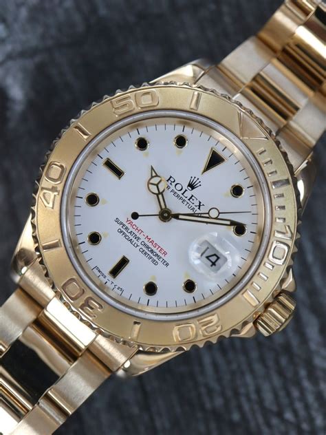 rolex 18k yellow gold yacht master ref 16628 circa 1998|Rolex yachtmaster 40 yellow gold.